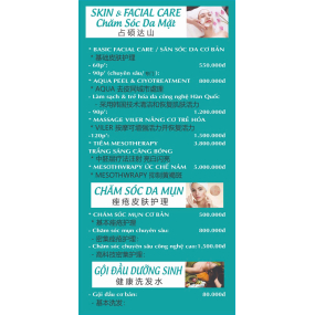 CHĂM SÓC DA MẶT - DA MỤN - GỘI ĐẦU DƯỠNG SINH 